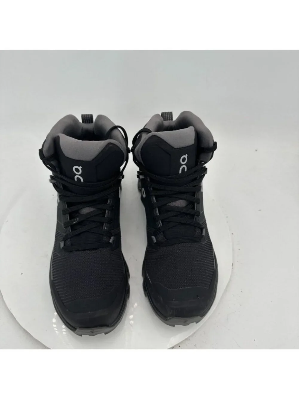 On Cloudrock Waterproof Women Size 7 63.98609 Black Ankle Hiking Shoes
